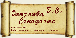 Damjanka Crnogorac vizit kartica